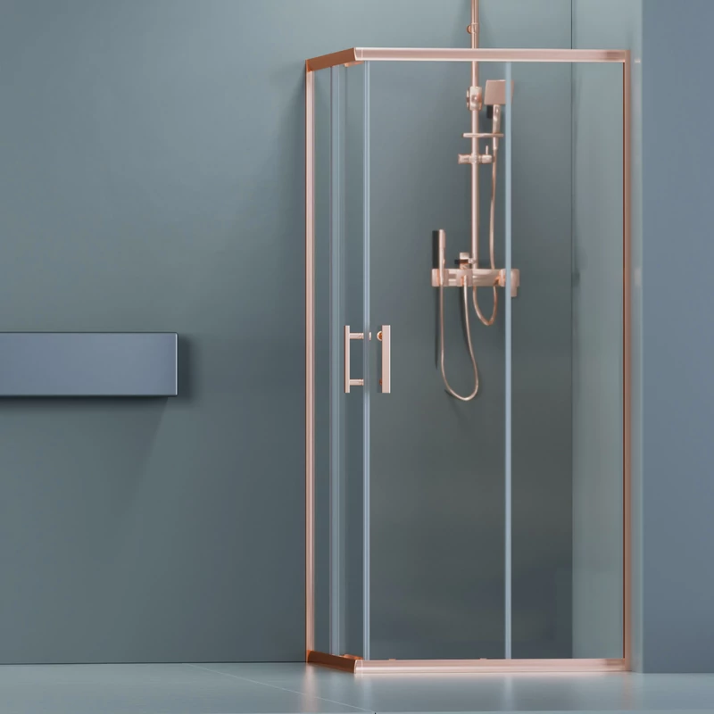 Motril Rose Gold sprchová kabina 80x80 190cm, 6mm NANO