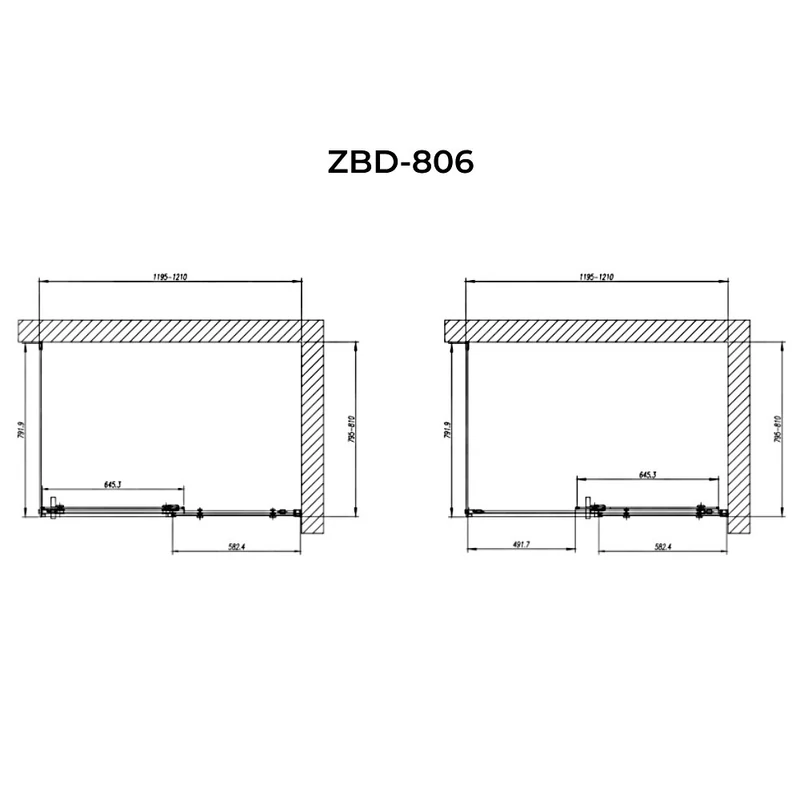 Belver Duo Sprchová kabina 80x120, 195cm, 6mm