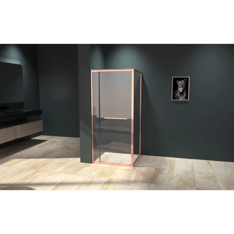 Firenze Sprchová kabina Rose Gold 6mm 80cm