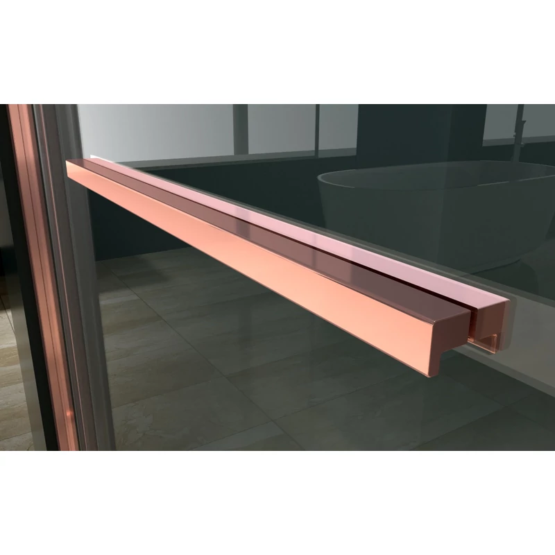 Firenze zuhanykabin Rose Gold 6mm 80cm