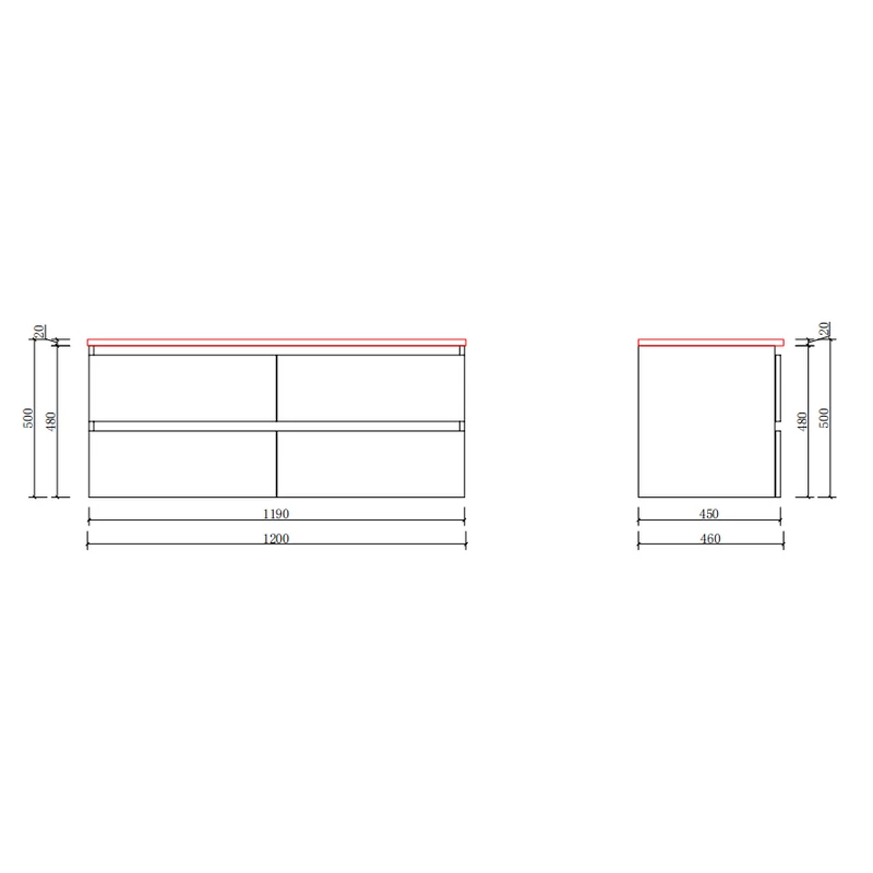 Dijon || Matowa antracytowo-szara szafka łazienkowa z umywalką, 120 cm