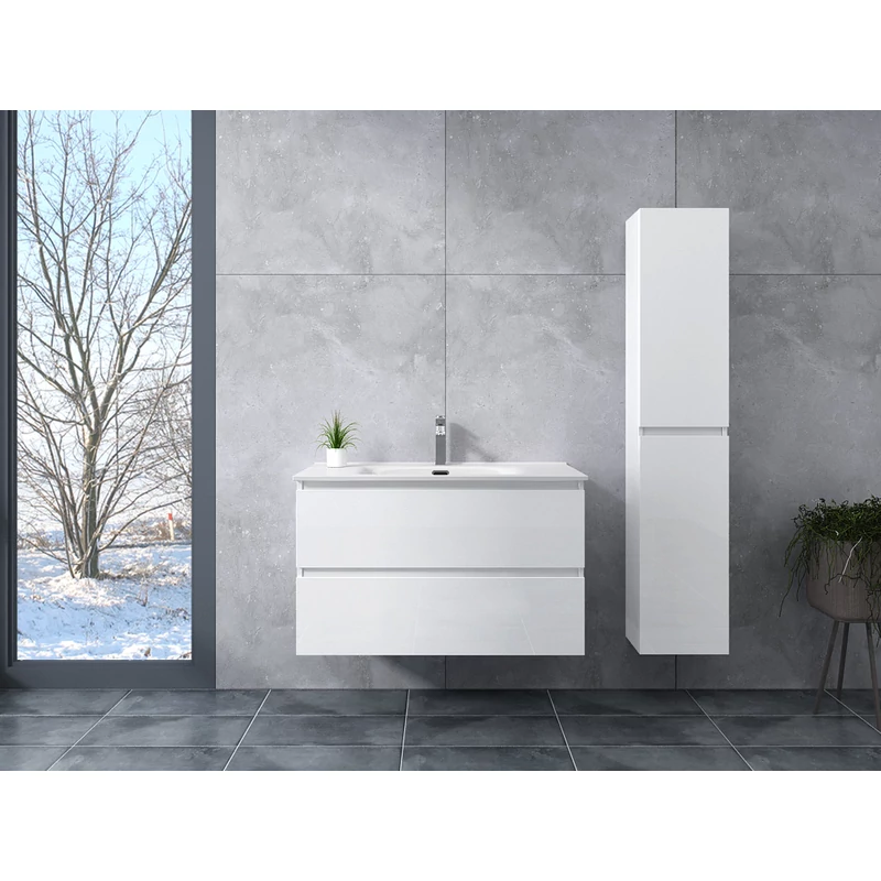 Catania White Koupelnová skříňka s umyvadlem 90cm