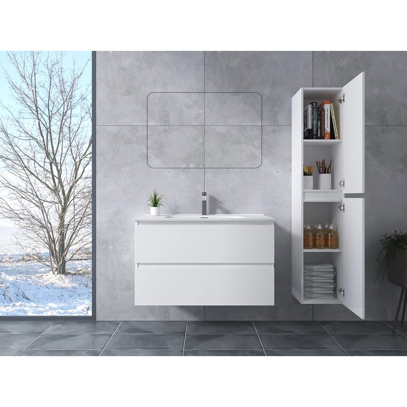 Catania White Koupelnová skříňka s umyvadlem 90cm