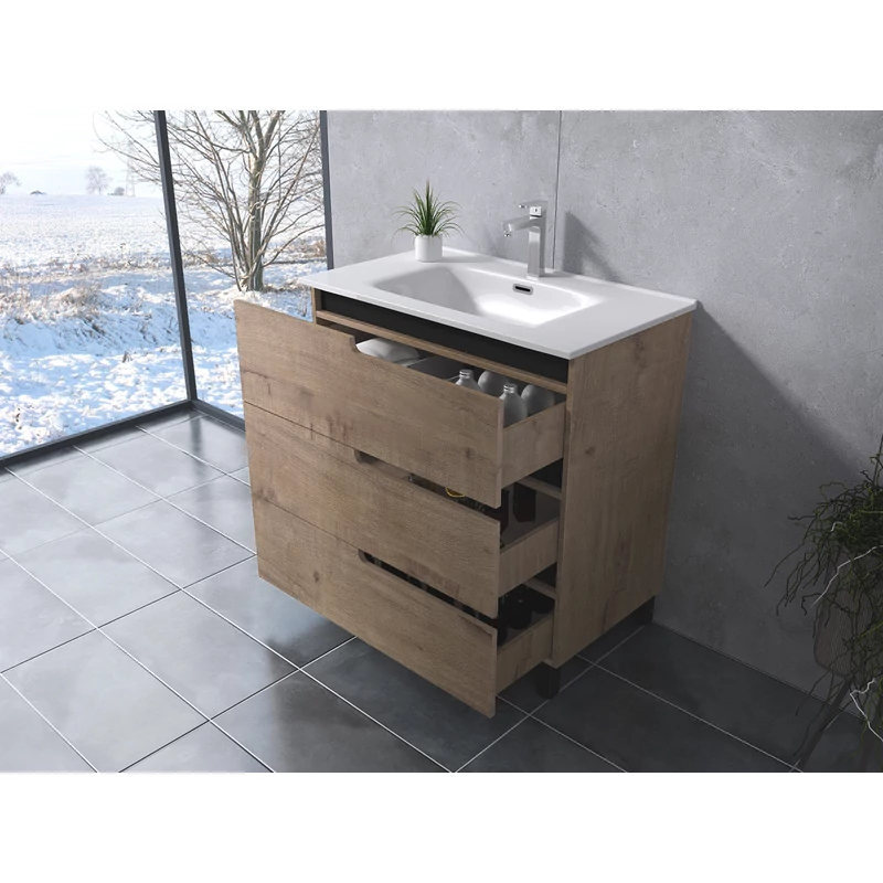 Torino Sonoma Kúpeľňová skrinka s umývadlom 60cm