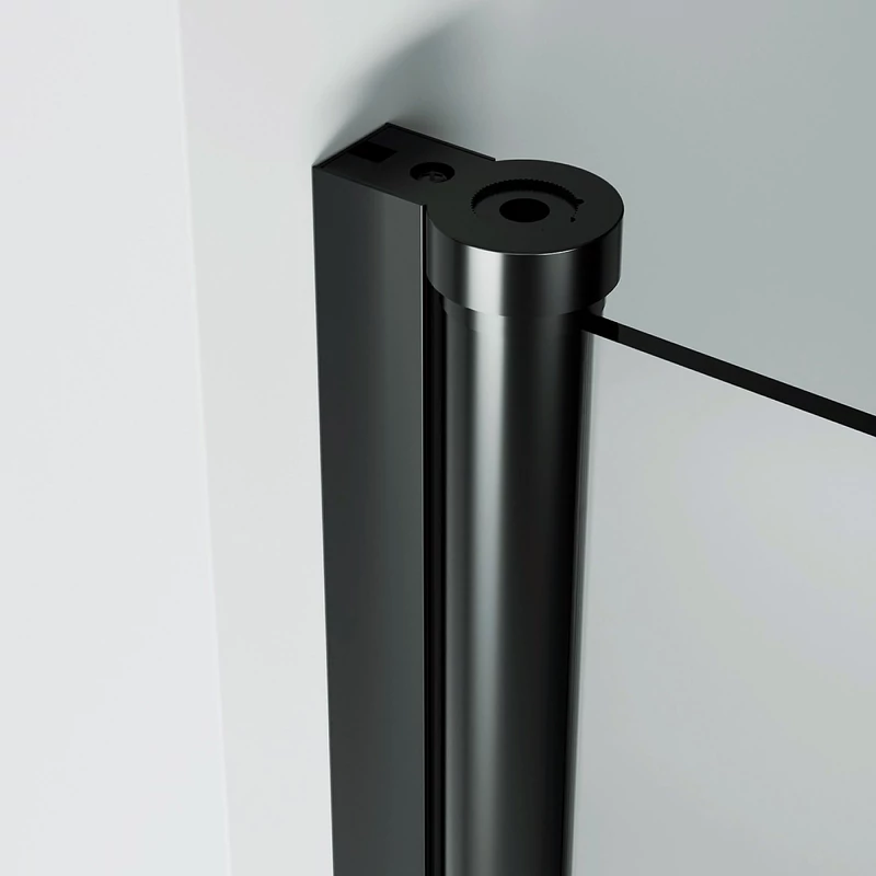 Madeira Black 80 otevírací sprchové dveře, 190cm, 6mm