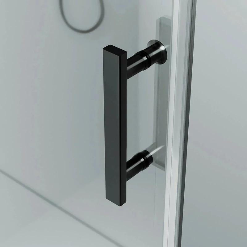 Madeira Black 80 otevírací sprchové dveře, 190cm, 6mm