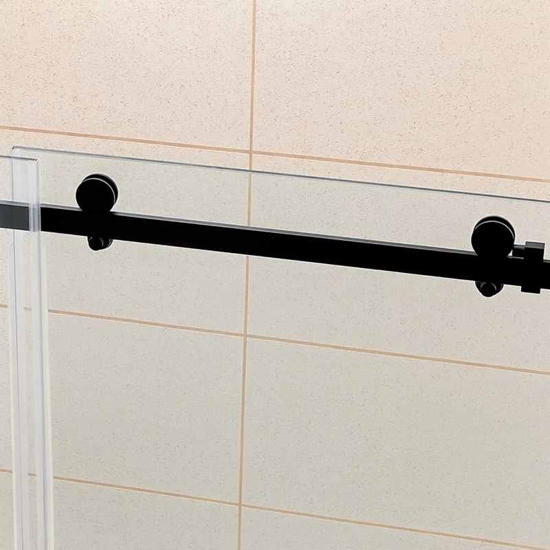 Milano Black drzwi prysznicowe przesuwne, 120x195cm, 8mm