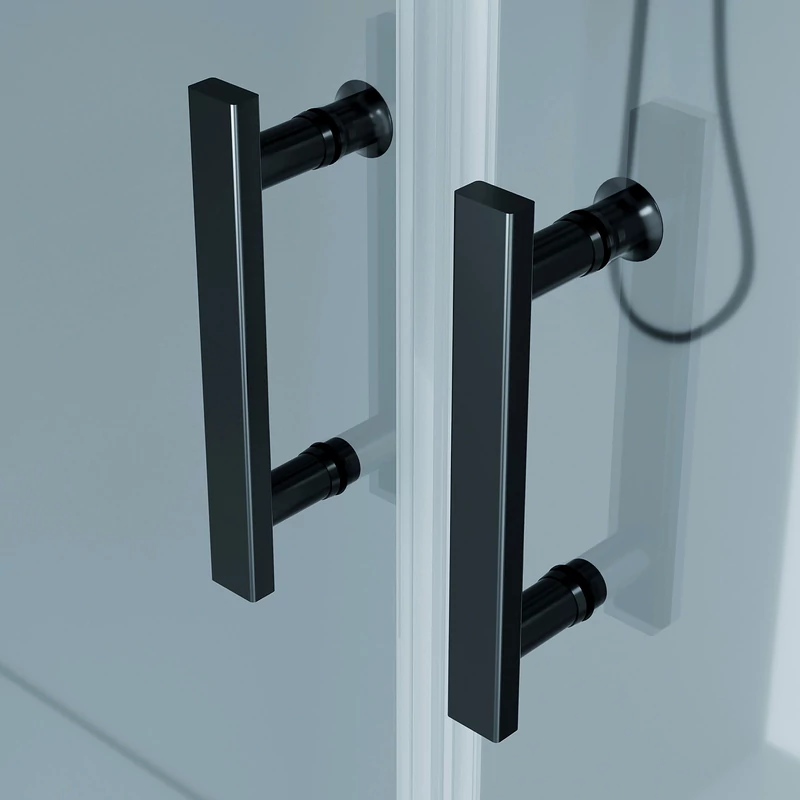 Westy 80,90,100 Black dvoukřídlové sprchové dveře, 195cm, 6mm