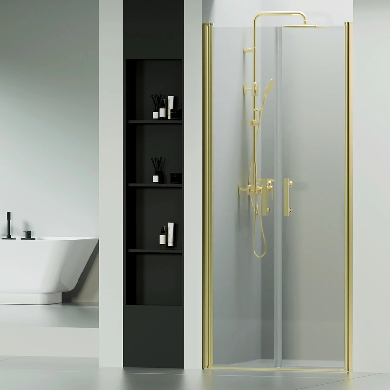 Westy Gold 80 dvoukřídlové sprchové dveře, 195cm, 6mm
