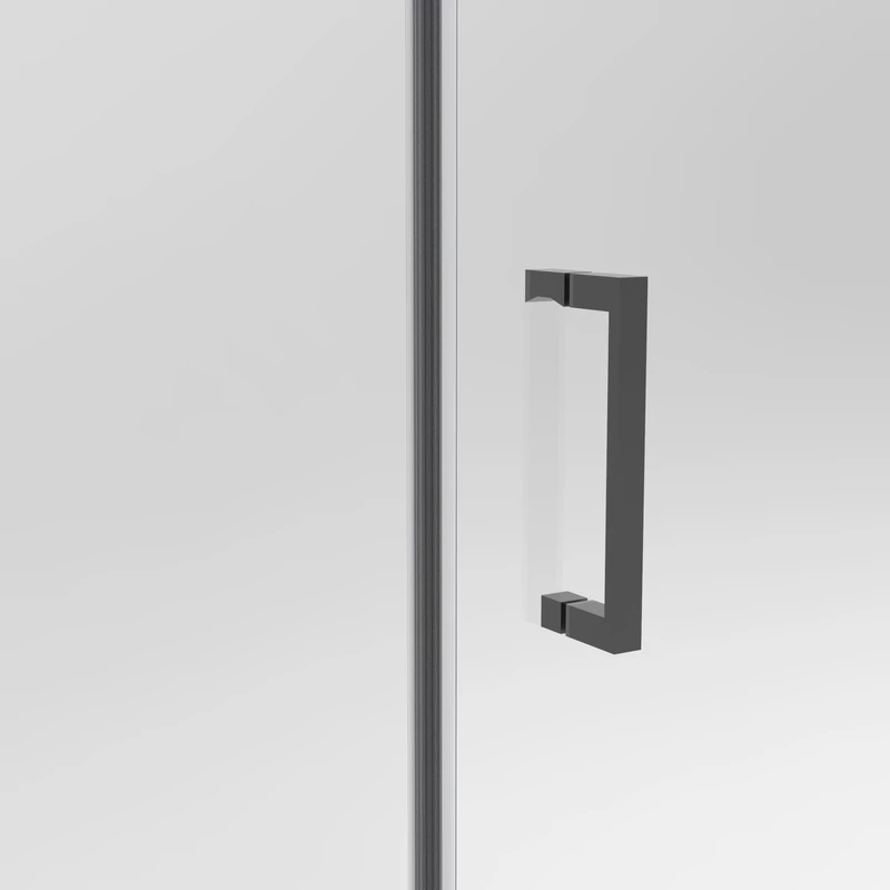 Belvero Black drzwi prysznicowe przesuwne, 120x195cm, 6mm