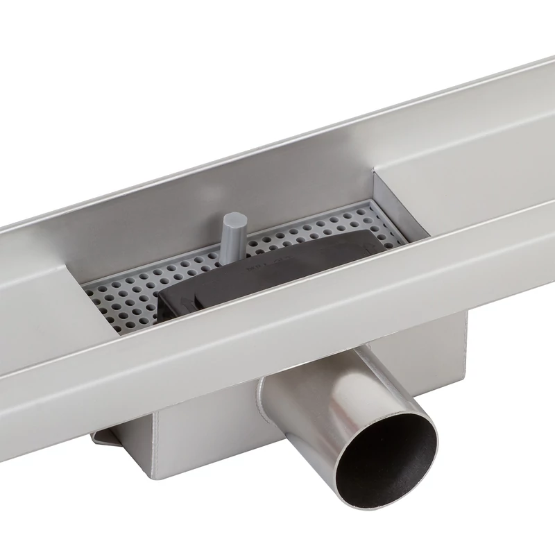 Granada sprchový žlab s černým sklem, 60 cm