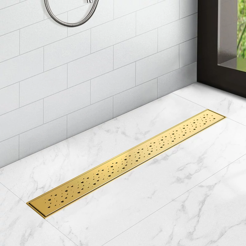Lotaringia Gold lineární sprchový žlab, 60 cm