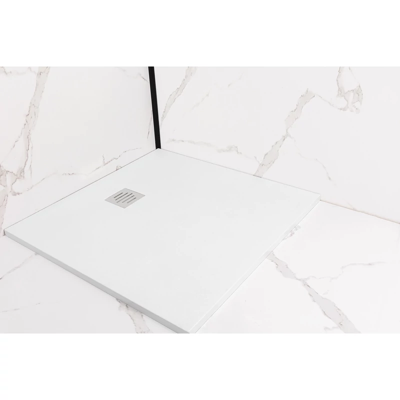 Cagliari White 80x80x2,6 cm Čtvercová SMC sprchová vanička
