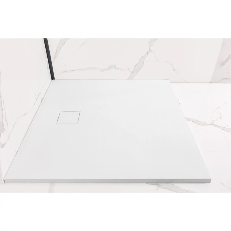 Cagliari White 80x80x2,6 cm Čtvercová SMC sprchová vanička