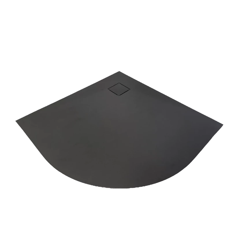 Cagliari Black 80x80x2,6 cm Oblouková SMC sprchová vanička
