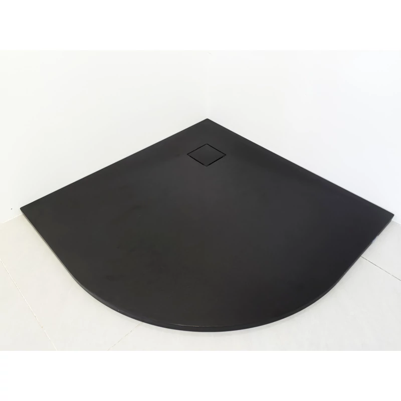 Cagliari Black 80x80x2,6 cm Oblouková SMC sprchová vanička