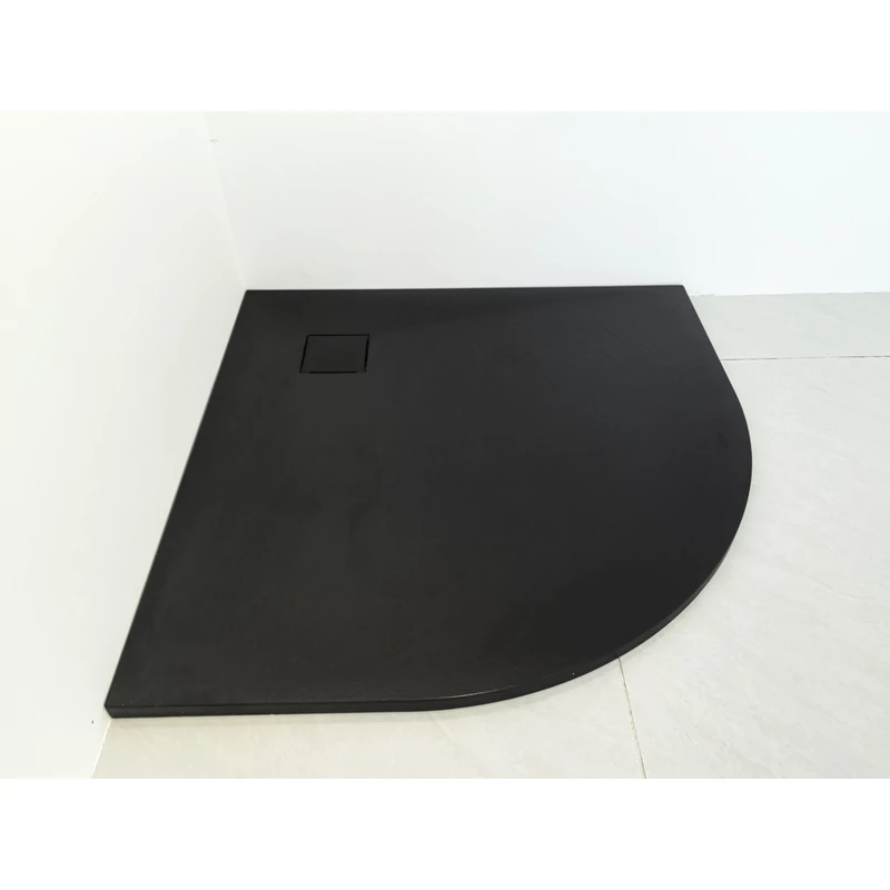 Cagliari Black 80x80x2,6 cm Oblouková SMC sprchová vanička