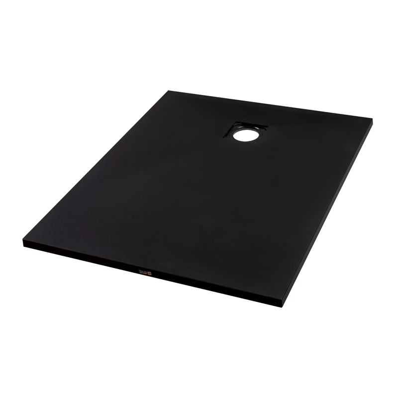 Cagliari Black 80x100x2,6 cm Obdélníková SMC sprchová vanička se sifonem