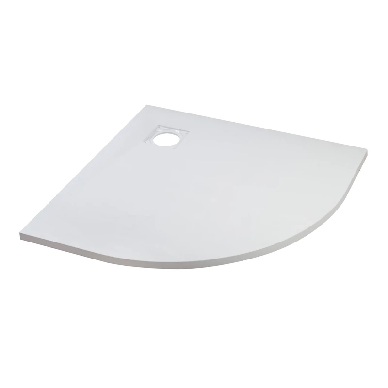 Cagliari White 80x80x2,6 cm Oblouková SMC sprchová vanička se sifonem