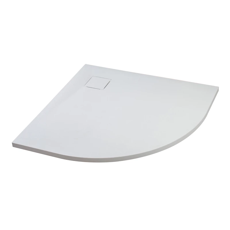 Cagliari White 80x80x2,6 cm Oblouková SMC sprchová vanička se sifonem