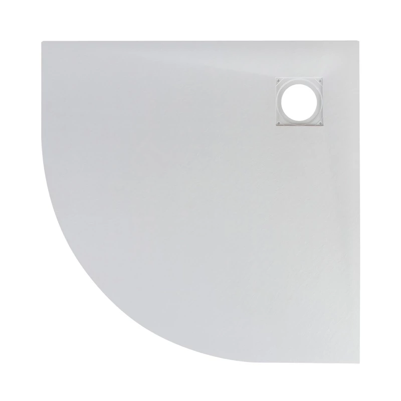 Cagliari White 80x80x2,6 cm Kruhová, SMC sprchová vanička, so sifonom