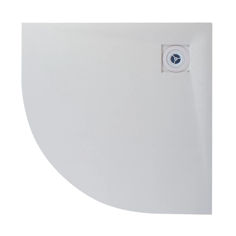 Cagliari White 80x80x2,6 cm Oblouková SMC sprchová vanička se sifonem