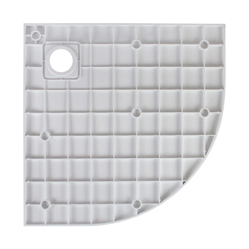Cagliari White 80x80x2,6 cm Oblouková SMC sprchová vanička se sifonem