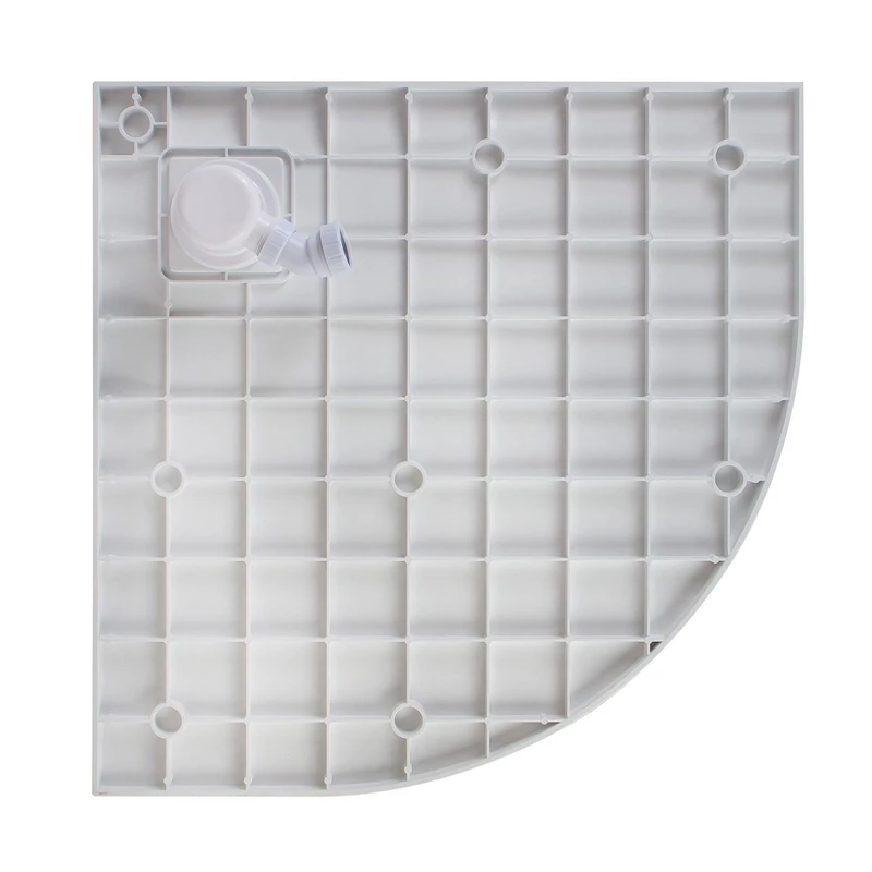 Cagliari White 80x80x2,6 cm Kruhová, SMC sprchová vanička, so sifonom