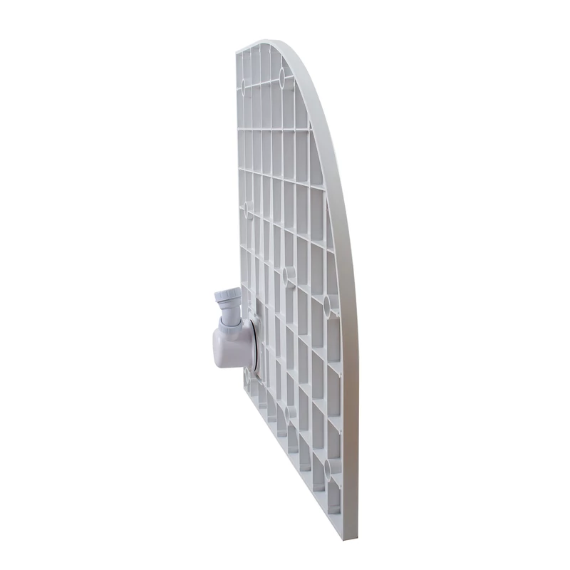 Cagliari White 80x80x2,6 cm Oblouková SMC sprchová vanička se sifonem