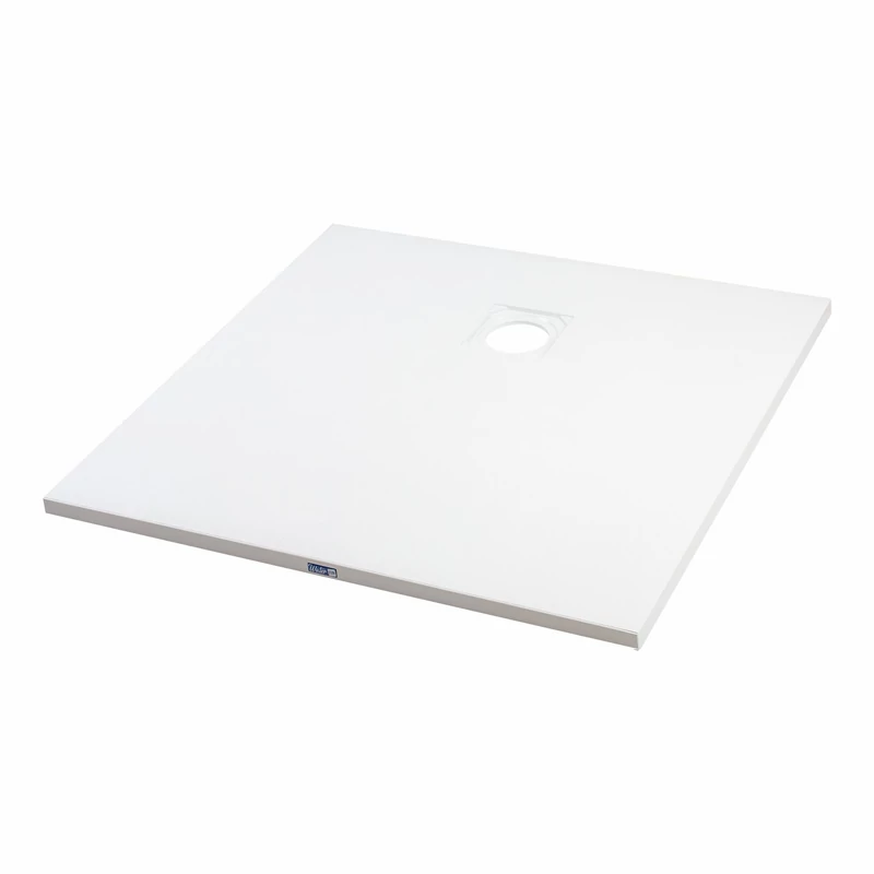 Cagliari White 80x80x2,6 cm Čtvercová SMC sprchová vanička se sifonem