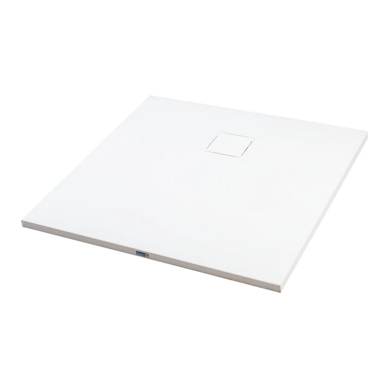 Cagliari White 80x80x2,6 cm Čtvercová SMC sprchová vanička se sifonem
