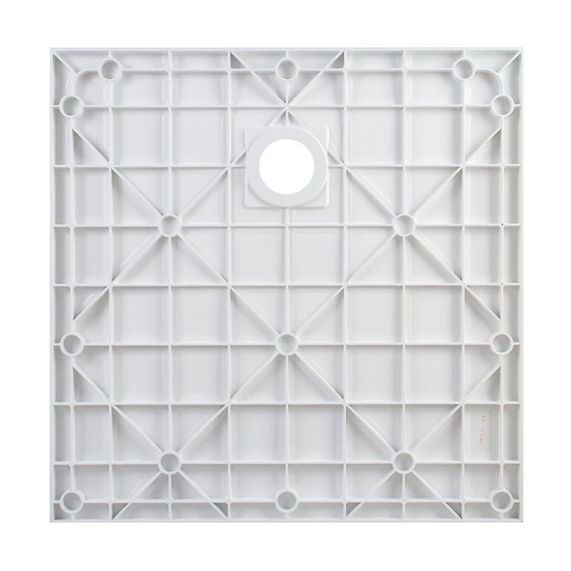 Cagliari White 80x80x2,6 cm Čtvercová SMC sprchová vanička se sifonem