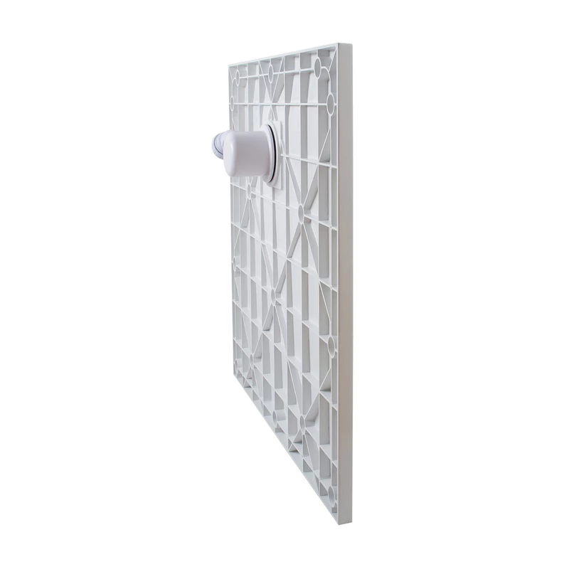Cagliari White 80x80x2,6 cm Čtvercová SMC sprchová vanička se sifonem