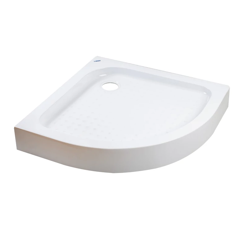 Almagro 80x80x13,5 cm Oblouková akrylátová sprchová vanička se sifonem