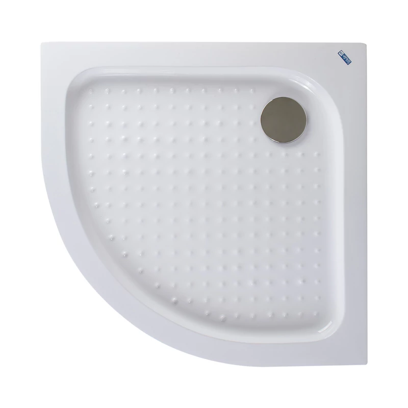 Almagro 80x80x13,5 cm Oblouková akrylátová sprchová vanička se sifonem