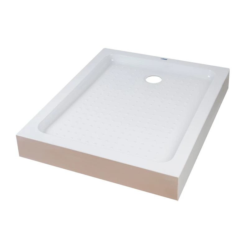 Almagro 80x100x13,5 cm Obdélníková akrylátová sprchová vanička se sifonem