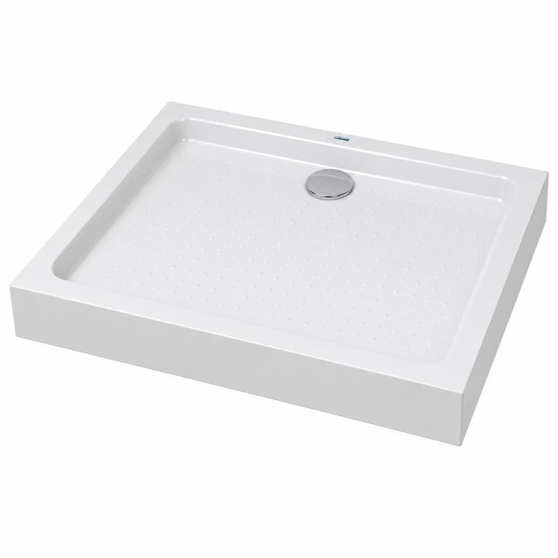 Almagro 80x120x13,5 cm Obdélníková akrylátová sprchová vanička se sifonem