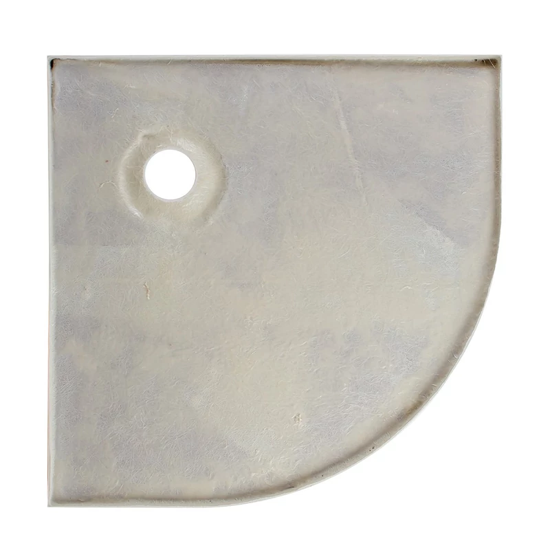 Coria 80x80x5 cm Oblouková akrylátová sprchová vanička se sifonem