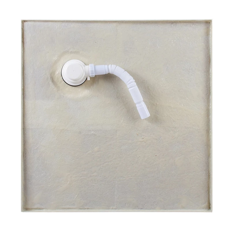 Coria 80x80x5 cm Čtvercová akrylátová sprchová vanička se sifonem