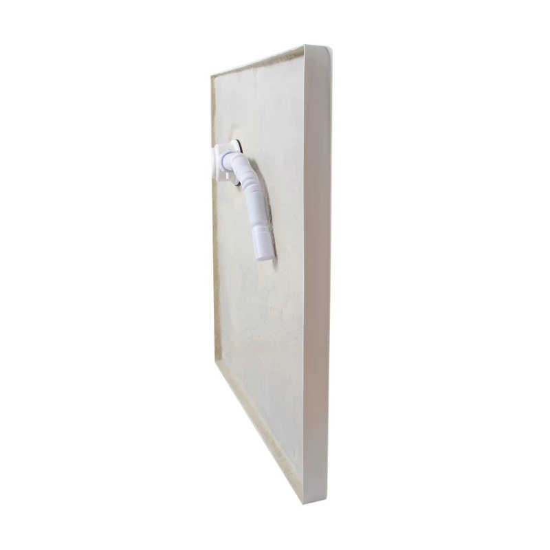 Coria 80x80x5 cm Čtvercová akrylátová sprchová vanička se sifonem