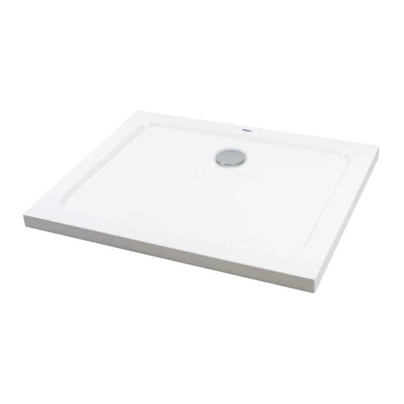 Coria 80x100x5 cm Obdélníková akrylátová sprchová vanička se sifonem
