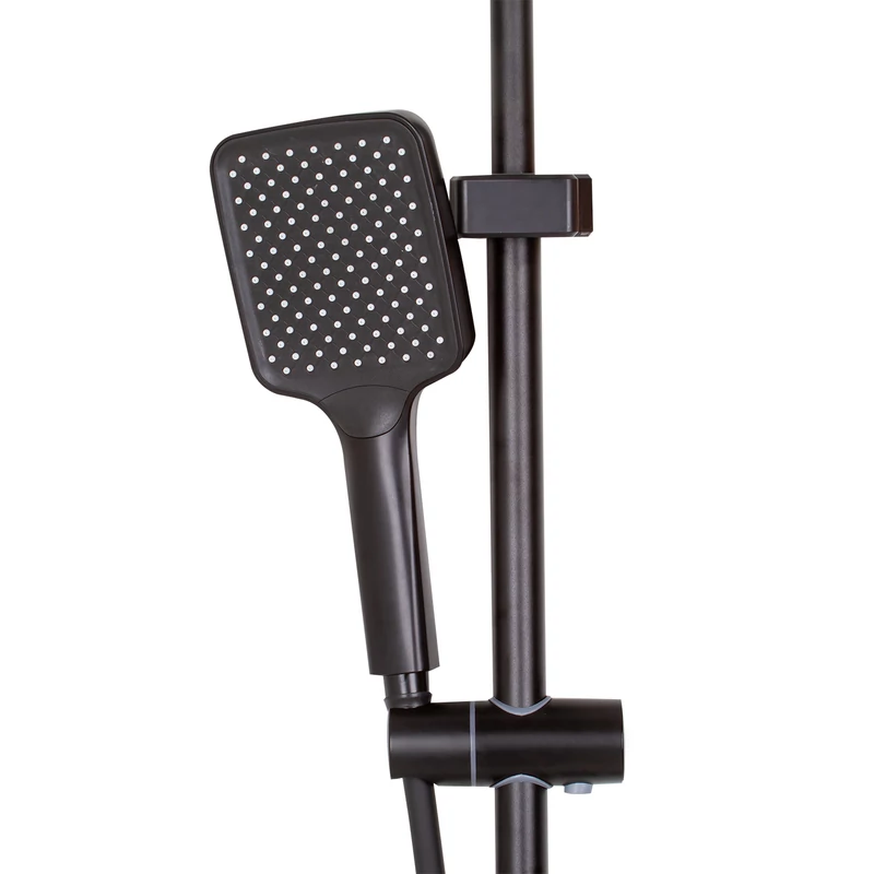 Tulle Black Zestaw prysznicowy z baterią termostatyczną