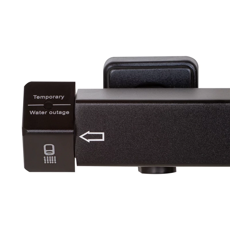 Tulle Black Zestaw prysznicowy z baterią termostatyczną