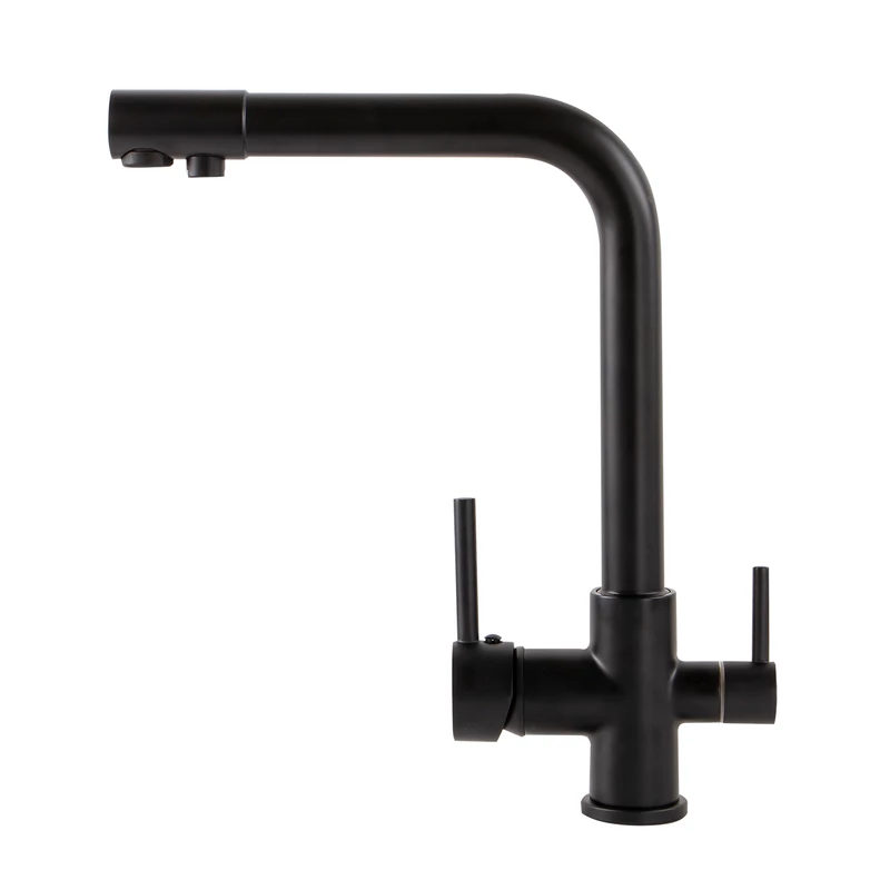 Portland Black třícestná kuchyňská baterie pro filtrační systém