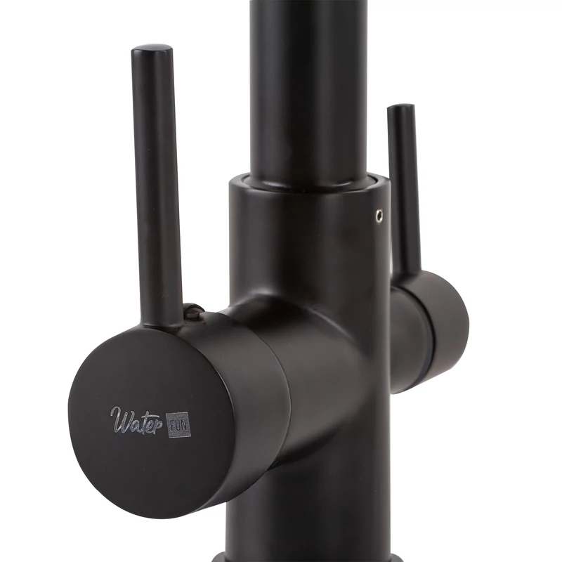 Portland Black třícestná kuchyňská baterie pro filtrační systém