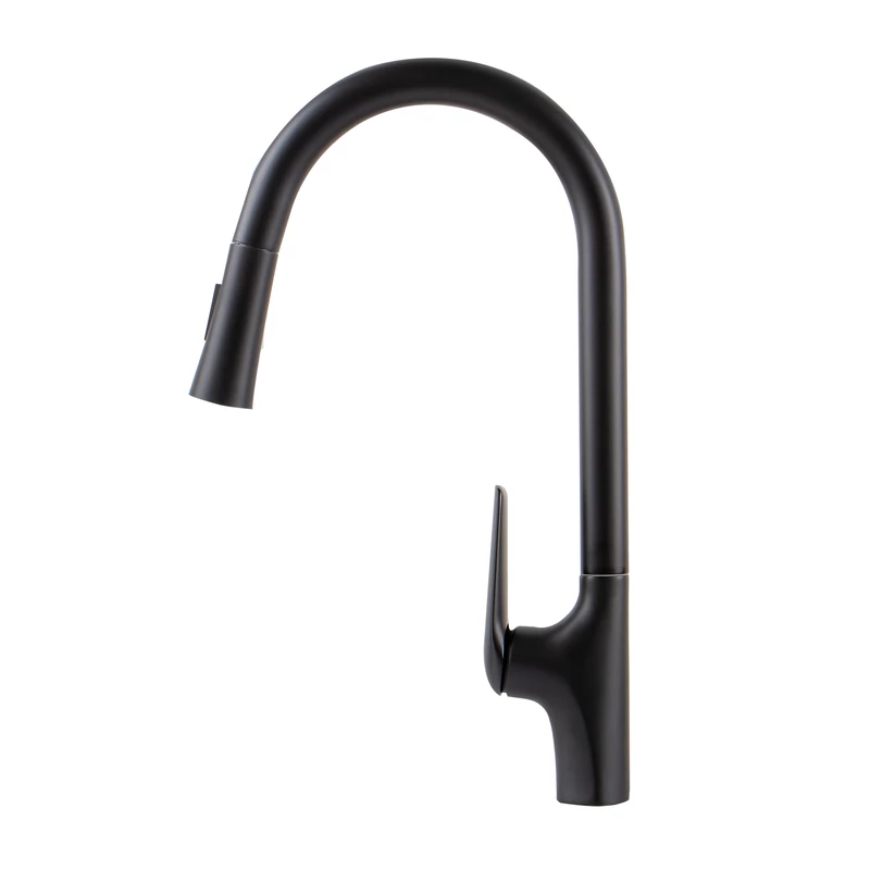 Ibiza Black kuchyňská baterie s výsuvnou sprchou