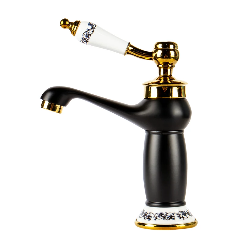 Izmir Black & Gold Retro bateria umywalkowa