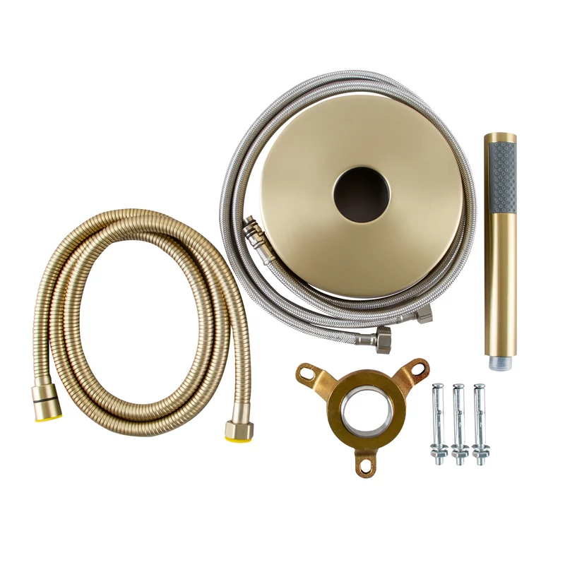 Korfu Rose Gold volně stojící vanová baterie