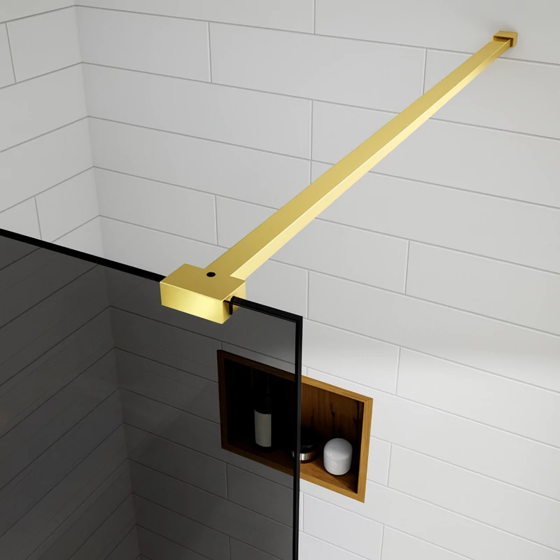 Walk-in Gold ścianka prysznicowa, z przydymionym szkłem 80, 200cm, 8mm