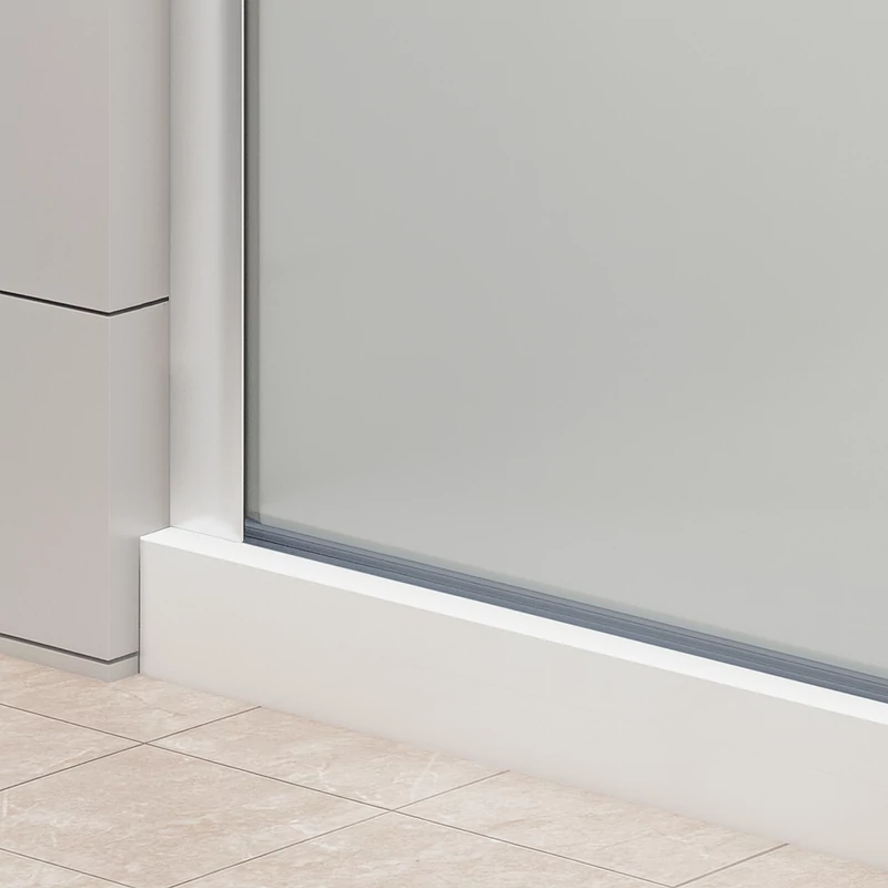 Walk-in Chrome ścianka prysznicowa, ze szkłem matowym, trawionym kwasem 50, 200cm, 8mm